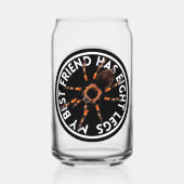 Grappige beste vriend Tarantula Blikvorm Glas (Achterkant)