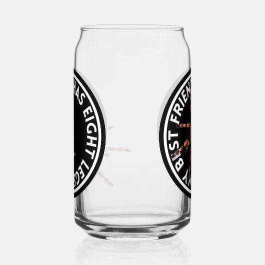 Grappige beste vriend Tarantula Blikvorm Glas (Links)