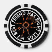 Grappige beste vriend Tarantula Poker Chips (Voorkant)