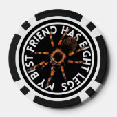 Grappige beste vriend Tarantula Poker Chips (Achterkant)
