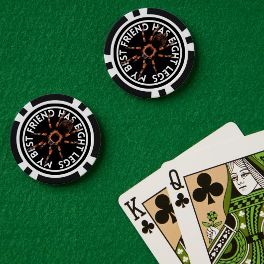 Grappige beste vriend Tarantula Poker Chips (Pokertafel (Dubbel))