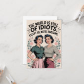 Grappige Beste Vriend Zorgzaam Humor Vrouwen Verja Kaart