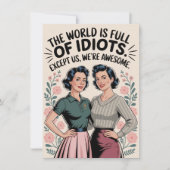 Grappige Beste Vriend Zorgzaam Humor Vrouwen Verja Kaart