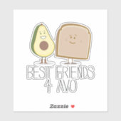Grappige beste vrienden 4 Avo avocado toast Sticker (Vel)