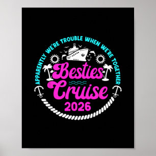 Grappige Beste Vrienden Cruise Trip 2026 Vakantie  Poster