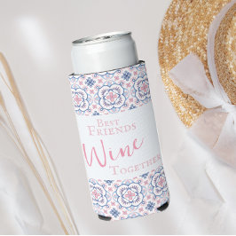 Grappige beste vrienden meisjes reis seltzer blikjeskoeler