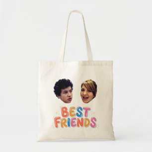 Grappige Beste Vrienden Persoonlijke Fotosjabloon Tote Bag