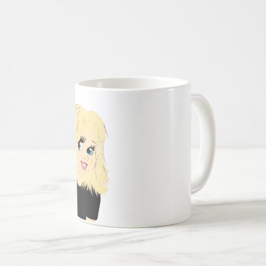 Grappige Beste Vriendin SLECHTE INVLOED Caricatuur Koffiemok (Voorkant rechts)