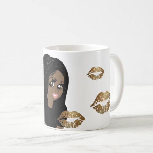 Grappige Beste Vriendin SLECHTE INVLOED Caricatuur Koffiemok (Voorkant rechts)