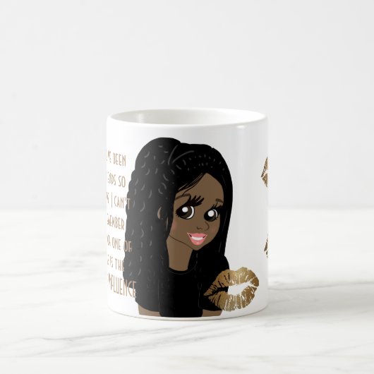 Grappige Beste Vriendin SLECHTE INVLOED Caricatuur Koffiemok (Center)