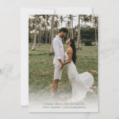 Grappige bestemming bruiloft foto Sla de datum op Save The Date (Achterkant)