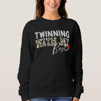 Grappige Besties Quote Twinning met Mijn Bestie Pa Trui