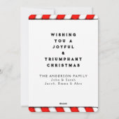 grappige betaalkaarten voor voetballen feestdagenkaart (Achterkant)