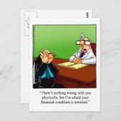 Grappige beterschap humor ansichtkaart  briefkaart (Voorkant / Achterkant)