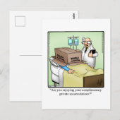 Grappige beterschap humor ansichtkaart briefkaart (Voorkant / Achterkant)