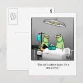 Grappige beterschap humor ansichtkaart briefkaart (Voorkant / Achterkant)