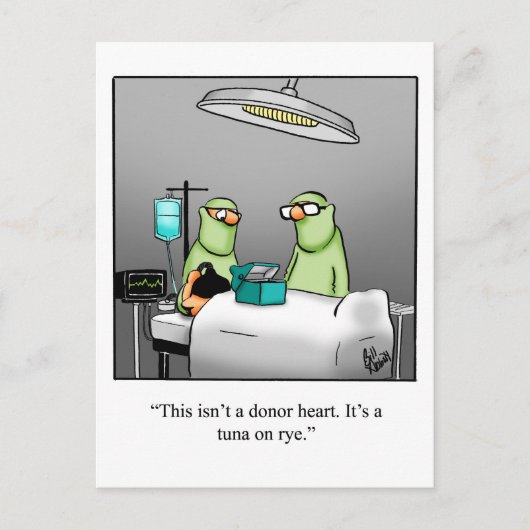 Grappige beterschap humor ansichtkaart briefkaart (Voorkant)