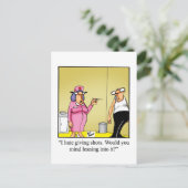 Grappige beterschap humor ansichtkaart briefkaart (Staand voorkant)