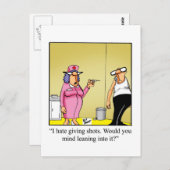 Grappige beterschap humor ansichtkaart briefkaart (Voorkant / Achterkant)