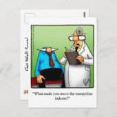 Grappige beterschap humor ansichtkaart briefkaart (Voorkant / Achterkant)