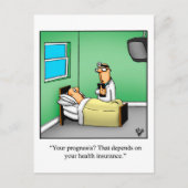 Grappige beterschap humor ansichtkaart briefkaart (Voorkant)