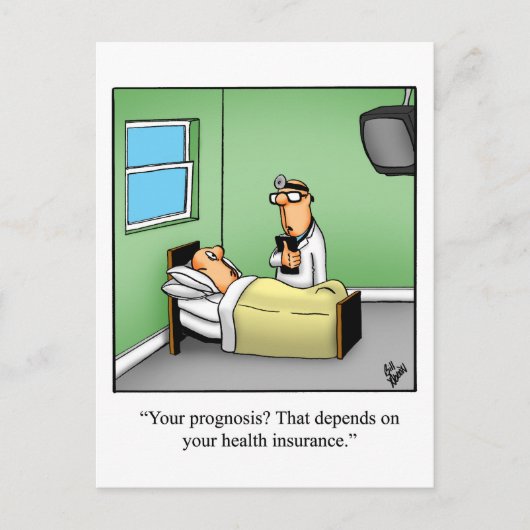 Grappige beterschap humor ansichtkaart briefkaart (Voorkant)