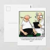 Grappige beterschap humor ansichtkaart briefkaart (Voorkant / Achterkant)