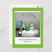 Grappige beterschap humor ansichtkaart briefkaart (Voorkant / Achterkant)