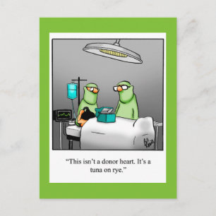 Grappige beterschap humor ansichtkaart briefkaart