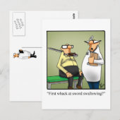 Grappige beterschap humoristische kaart (Voorkant / Achterkant)