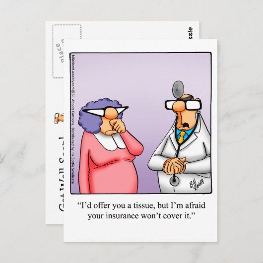 Grappige beterschap kaart (Voorkant / Achterkant)