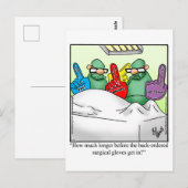 Grappige beterschap wenskaart briefkaart (Voorkant / Achterkant)