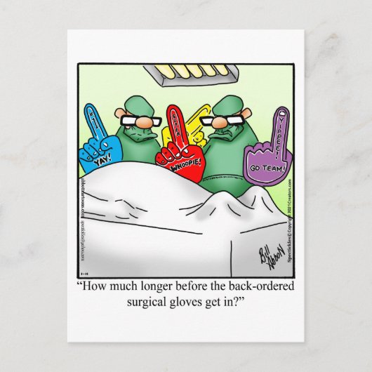 Grappige beterschap wenskaart briefkaart (Voorkant)