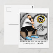 Grappige beterschap wenskaart briefkaart (Voorkant / Achterkant)