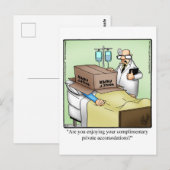 Grappige beterschap wenskaart briefkaart (Voorkant / Achterkant)