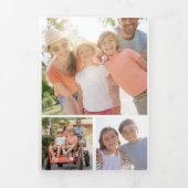 Grappige Better Late than Never Nieuwjaarsfoto Drieluik Wenskaart (Cover)