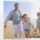 Grappige Better Late than Never Nieuwjaarsfoto Drieluik Wenskaart (Binnenzijde eerst)