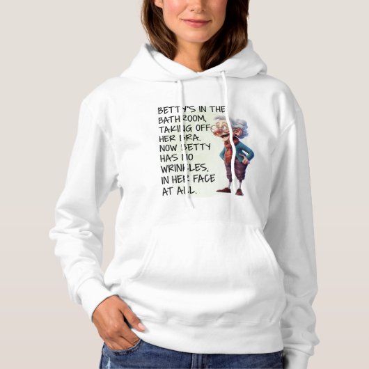Grappige Betty's in de badkamer vrouwen Hoodie (Voorkant)