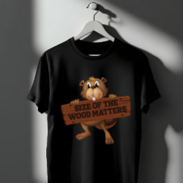 Grappige bever houtbewerking grap maat is belangri t-shirt
