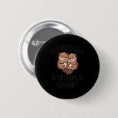 Grappige bevers knuffelen ronde button 5,7 cm (Voorkant /achterkant)