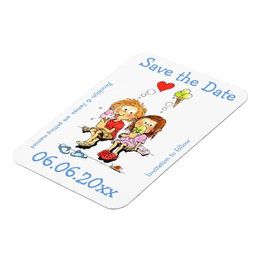 Grappige Bewaar De Datum Flexibele Magneet (Linkerzijde)