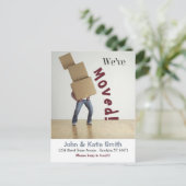 grappige bewegende aankondigkaart - aangepast Brie Briefkaart (Staand voorkant)