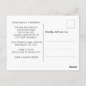 grappige bewegende aankondigkaart - aangepast Brie Briefkaart (Achterkant)