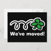 Grappige bewegende briefkaarten met gelukkige 4 bl (Voorkant / Achterkant)