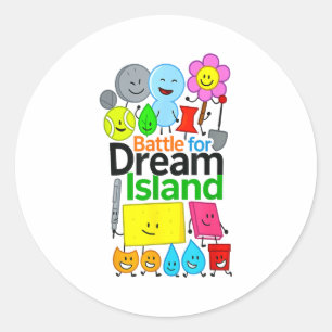 Grappige Bfdi Afbeeldingen Voor Kids Battle For Dr Ronde Sticker