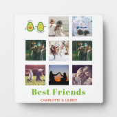 Grappige BFF FOTOCOLLAGE Cadeau Persoonlijke AVOCA Fotoplaat (Voorkant)