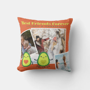 Grappige BFF FOTOCOLLAGE Cadeau Persoonlijke AVOCA Kussen