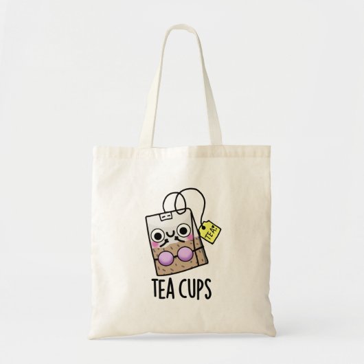 Grappige bh-puns voor theekopjes tote bag (Voorkant)