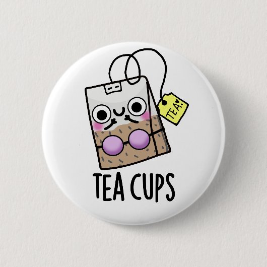 Grappige bh-spotprenten voor theekopjes ronde button 5,7 cm (Voorkant)