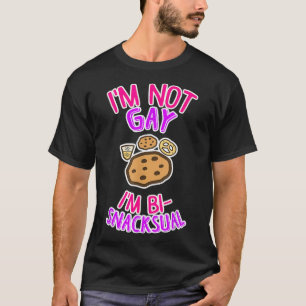 Grappige Bi Pride Biseksueel LGBTQ BiSnacksual T-shirt